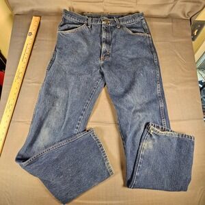 Rustler Mens Regular Fit Straight Leg Blue Denim Jeans 87619PW 34x32